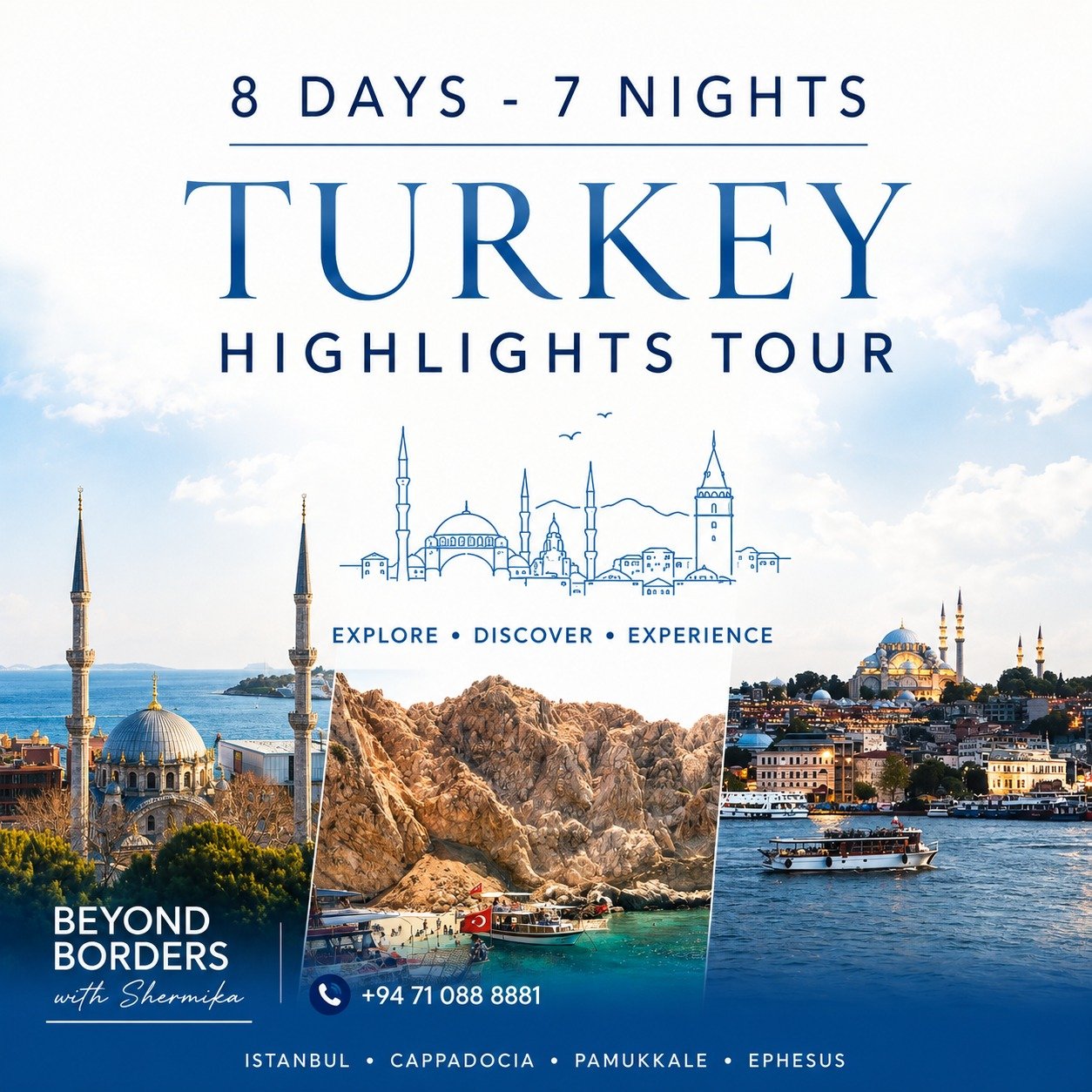 Turkey Highlights Tour – Istanbul, Cappadocia, Pamukkale and Ephesus